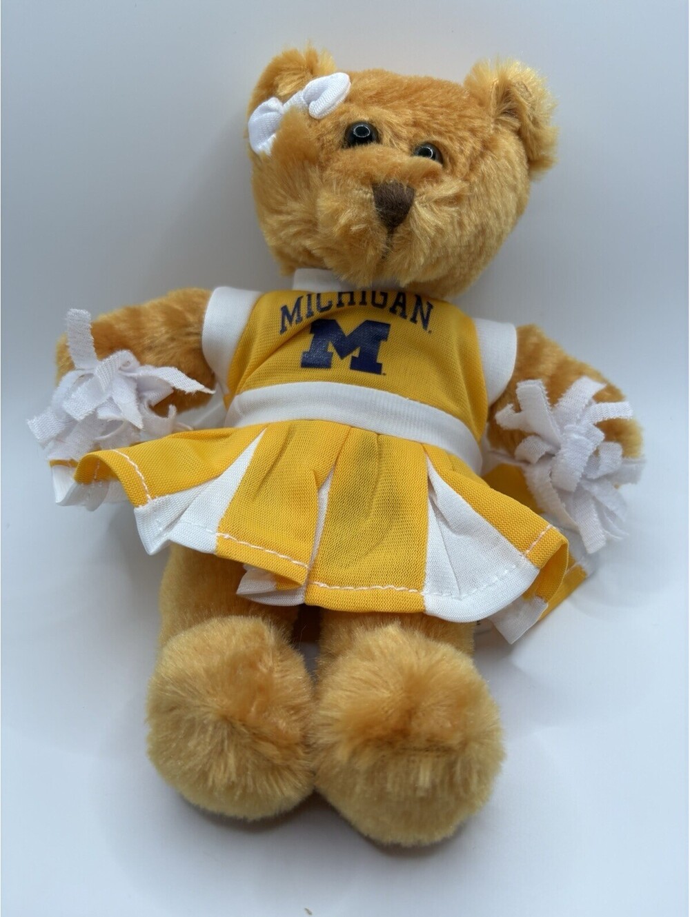 Pennington Bears Michigan Wolverines Cheerleader Teddy Bear 8" Plush NCAA